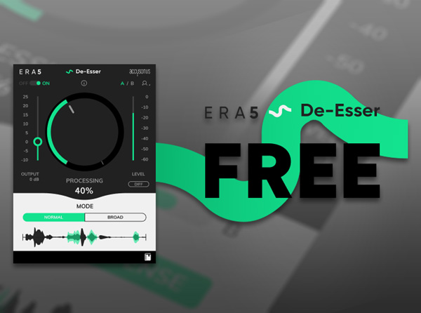Accusonus - Free ERA 5 De-Esser Plug-in