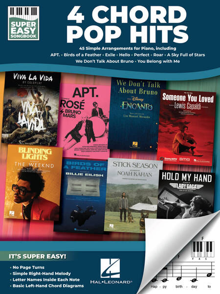 4-chord Pop Hits - Super Easy Songbook 